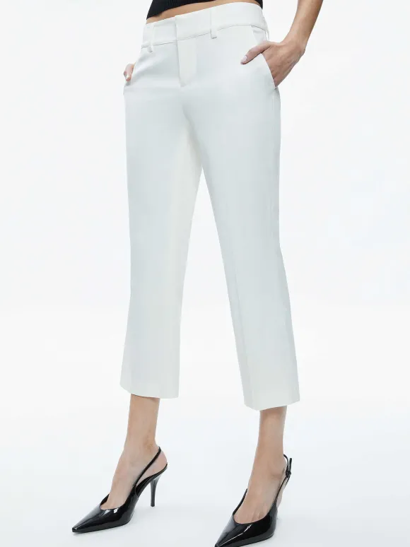 Janis Low Rise Cropped Flare Pant | Alice and Olivia Best Sale