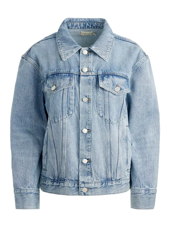 Jeff Oversized Denim Jacket | Alice and Olivia Flash Sale
