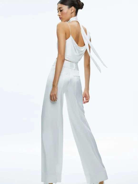 Jena Asymmetric Draped Scarf Top | Alice and Olivia Store