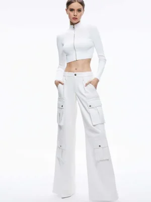 Joette Vegan Leather Cargo Pant | Alice and Olivia Cheap