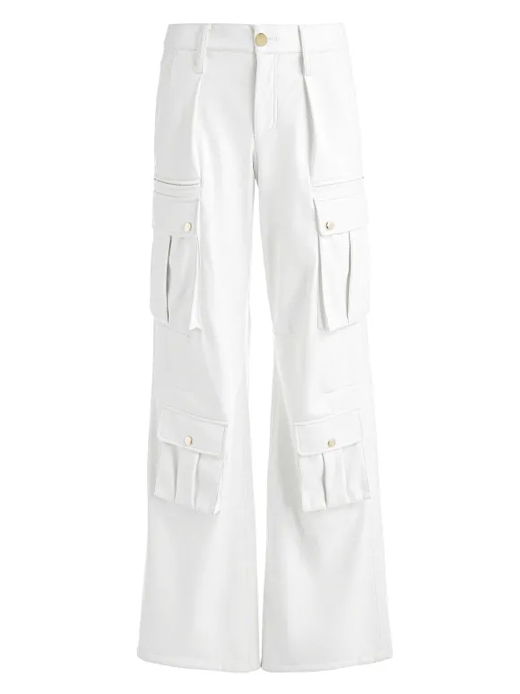 Joette Vegan Leather Cargo Pant | Alice and Olivia Cheap