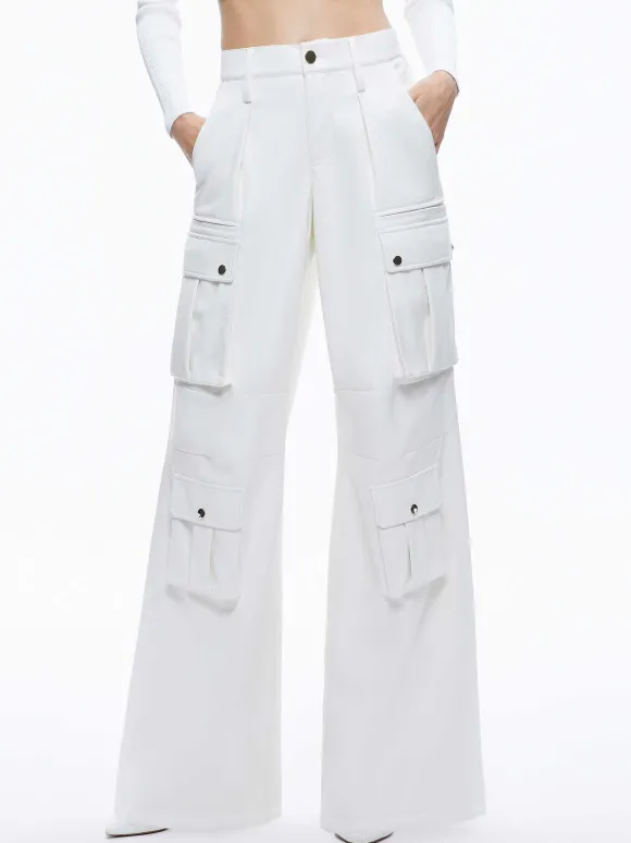Joette Vegan Leather Cargo Pant | Alice and Olivia Cheap