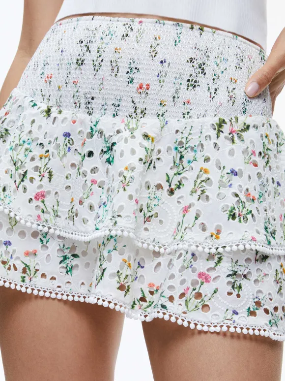 Joey Tiered Ruffled Skirt | Alice and Olivia Store