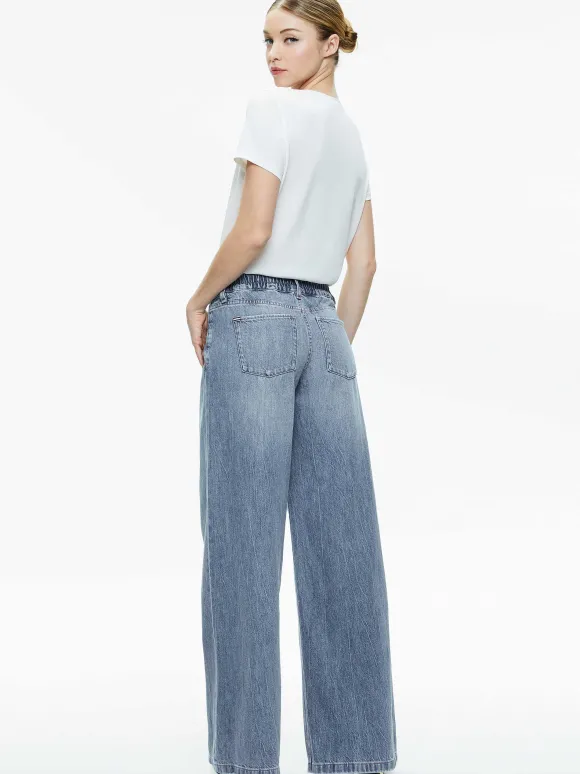 Jojo Low Rise Full Length 5 Pocket Jean | Alice and Olivia New