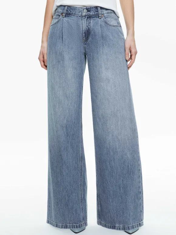 Jojo Low Rise Full Length 5 Pocket Jean | Alice and Olivia New