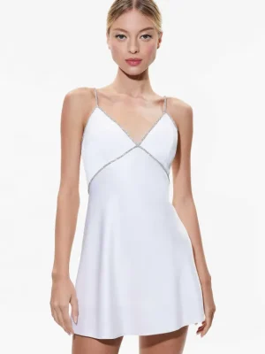 Julienne Embellished V-Neck Mini Dress | Alice and Olivia Sale