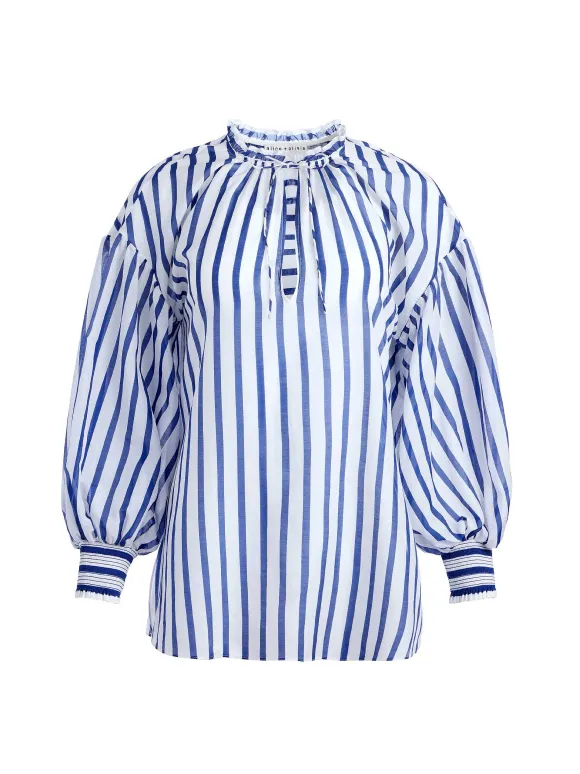 Julius Voluminous Blouson Sleeve Blouse | Alice and Olivia Online