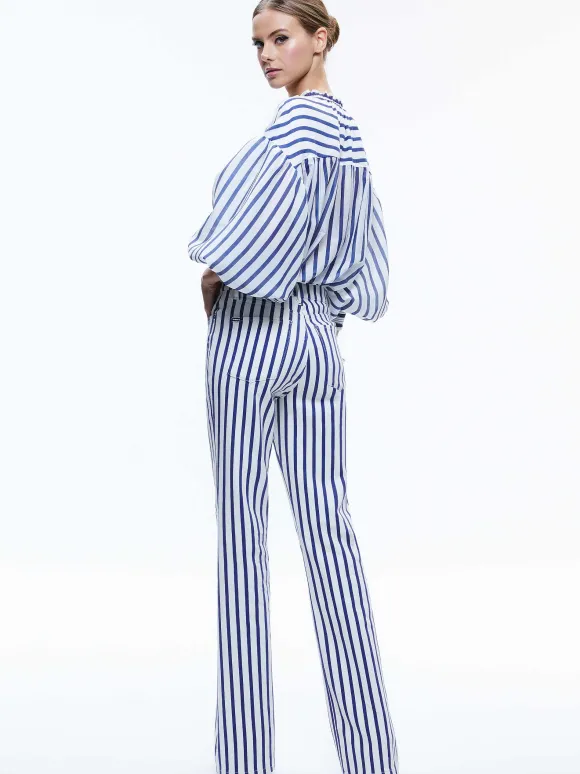 Julius Voluminous Blouson Sleeve Blouse | Alice and Olivia Online