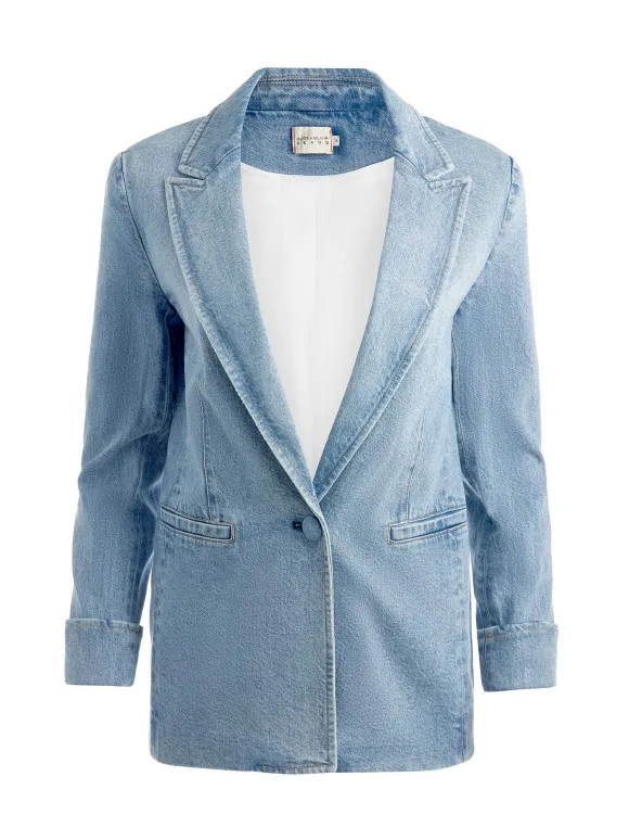 Justine Rolled Cuff Blazer | Alice and Olivia Flash Sale