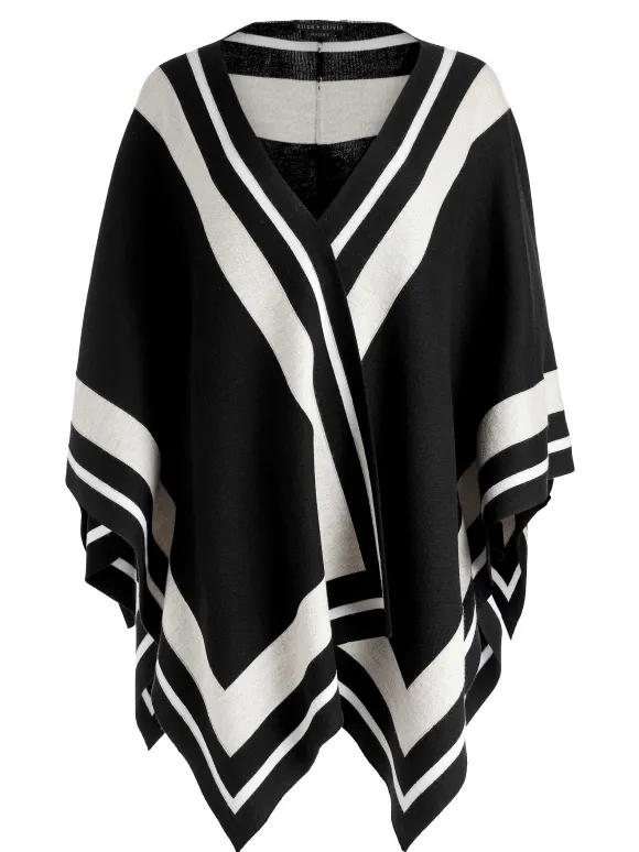 Kamala Stripe Poncho | Alice and Olivia Online