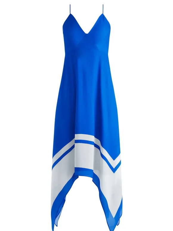 Kayson V-Neck Handkerchief Hem Dress | Alice and Olivia Clearance