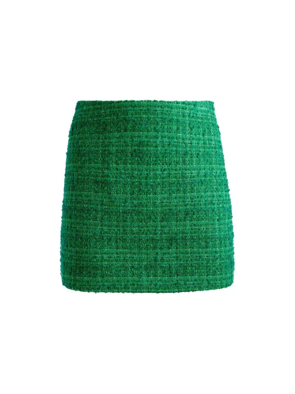 Kensie Scoop Neck Cropped Bustier + Riley Mini Skirt | Alice and Olivia Store