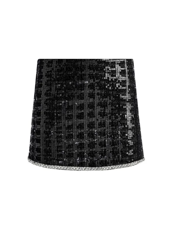 Kidman Sequin Tweed Jacket + Rubi Sequin Tweed Mini Skirt | Alice and Olivia New