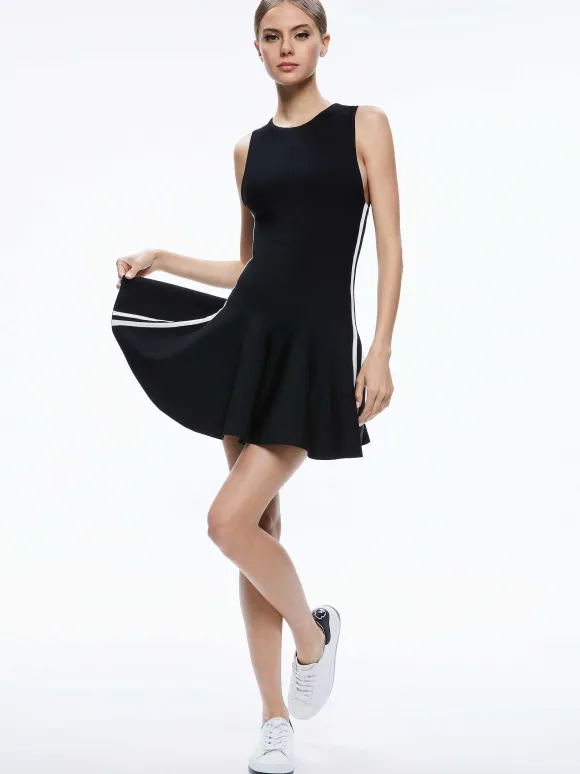 Kimi Side Stripe Mini Dress | Alice and Olivia Store