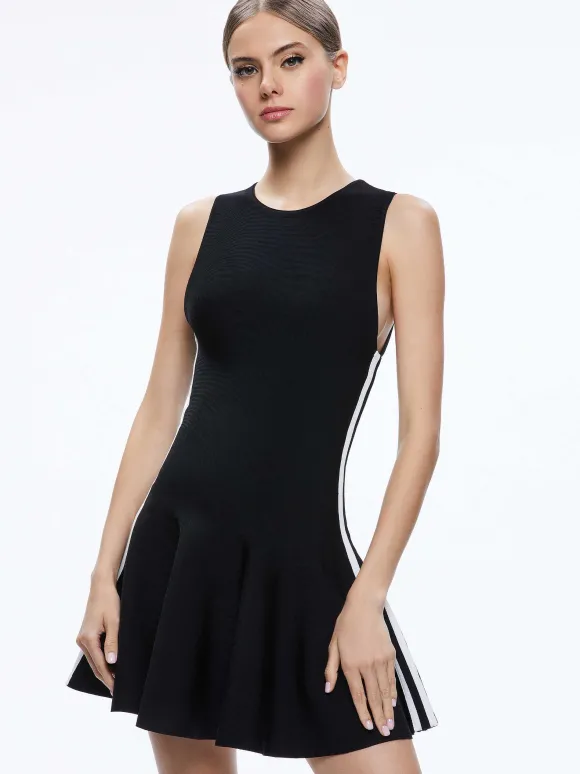 Kimi Side Stripe Mini Dress | Alice and Olivia Store