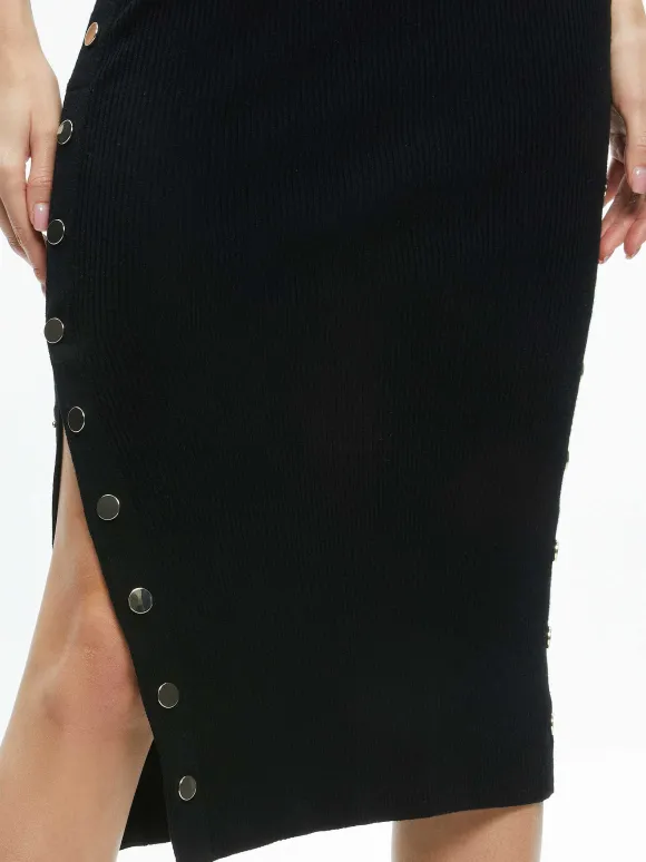 Lalita Side Snap Midi Dress | Alice and Olivia Sale
