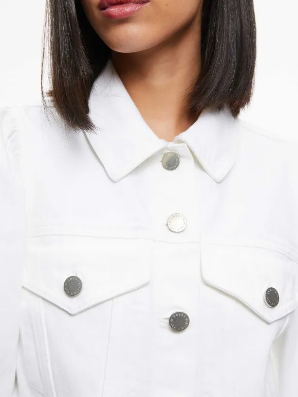 Lana Puff Sleeve Denim Jacket | Alice and Olivia New