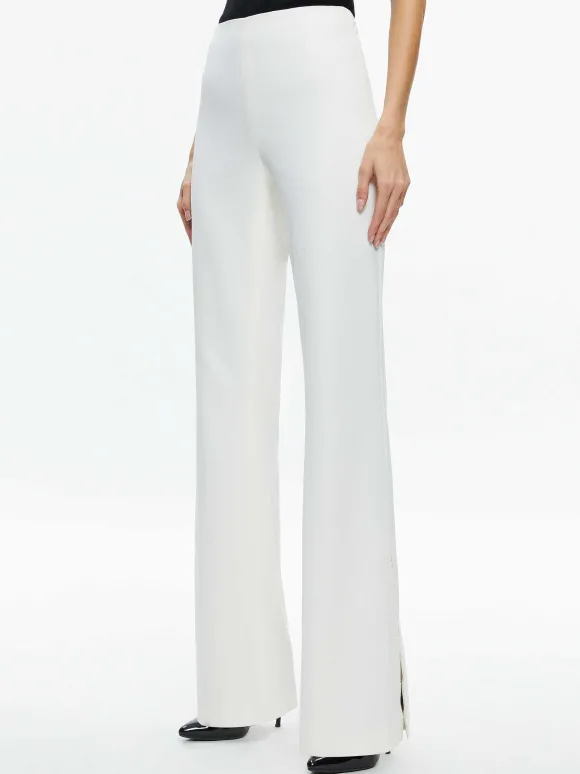 Lara Side Slit Pant | Alice and Olivia Hot