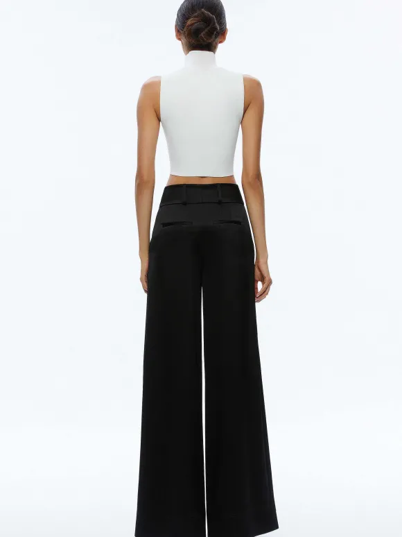 Leone Cropped Wrap Blazer + Mame High Rise Wide Leg Pant | Alice and Olivia Best Sale