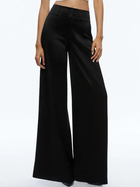 Leone Cropped Wrap Blazer + Mame High Rise Wide Leg Pant | Alice and Olivia Best Sale