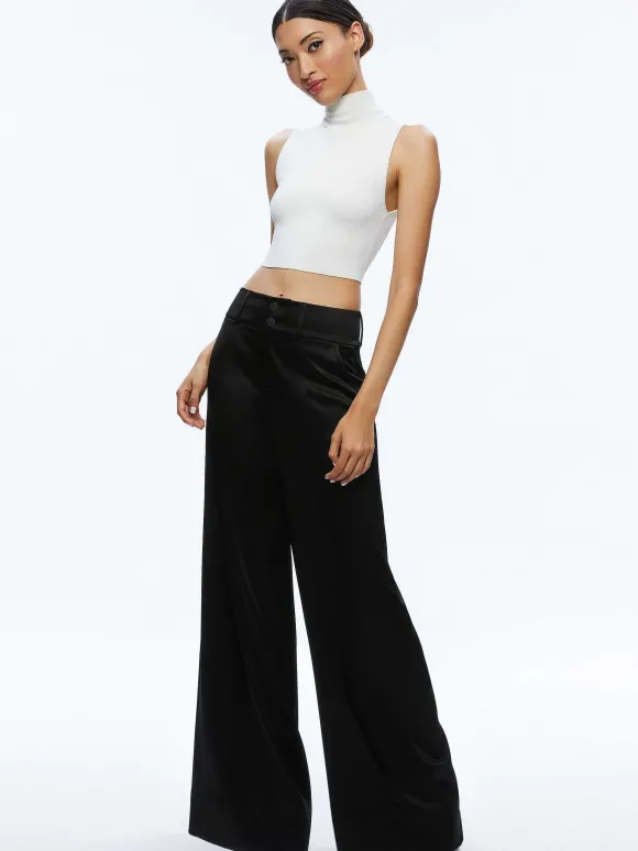 Leone Cropped Wrap Blazer + Mame High Rise Wide Leg Pant | Alice and Olivia Best Sale