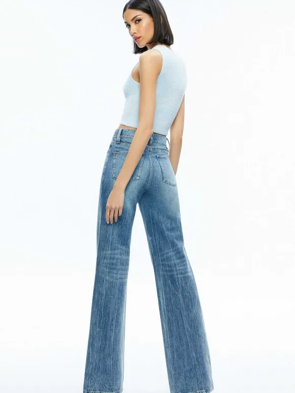 Lidell Cropped Zip Up Hoodie + Amity Sleeveless Cropped Tank | Alice and Olivia Sale