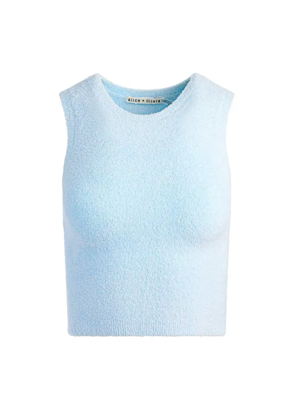 Lidell Cropped Zip Up Hoodie + Amity Sleeveless Cropped Tank | Alice and Olivia Sale