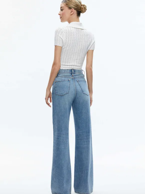 Linda Cropped Polo | Alice and Olivia Best Sale