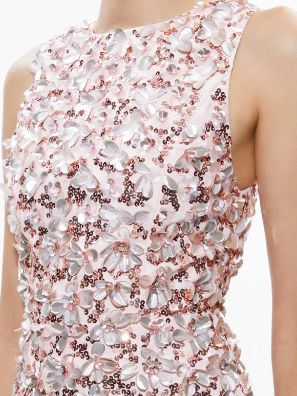 Lindsey Embellished Mini Gown | Alice and Olivia Shop
