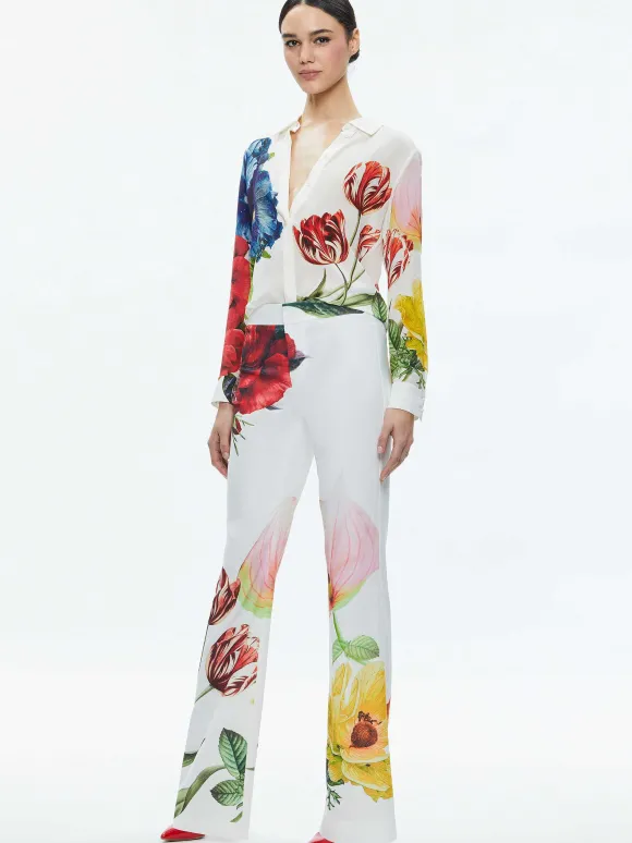 Livi Mid Rise Trouser | Alice and Olivia Online