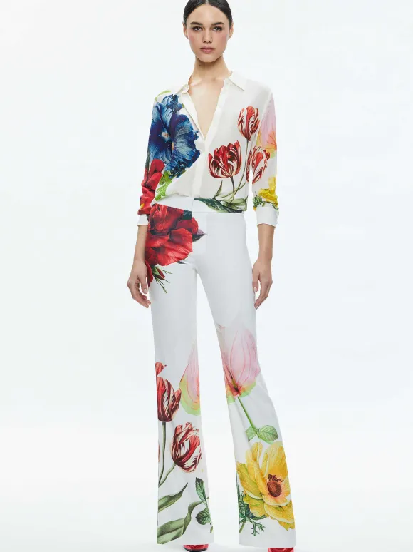 Livi Mid Rise Trouser | Alice and Olivia Online