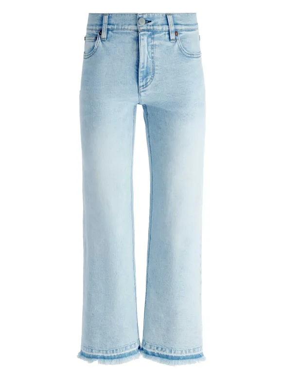 Lorrine Kick-Flare Ankle Jean | Alice and Olivia Shop