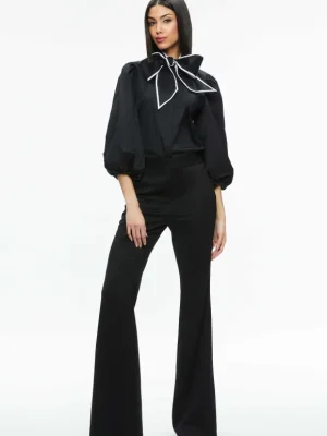 Lou Bow Button Down | Alice and Olivia Store