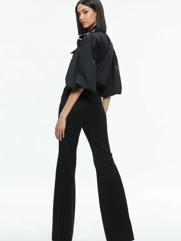 Lou Bow Button Down | Alice and Olivia Store