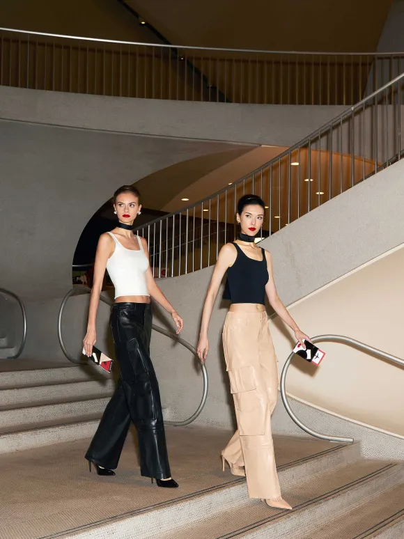 Luis Vegan Leather Cargo Pant | Alice and Olivia Flash Sale