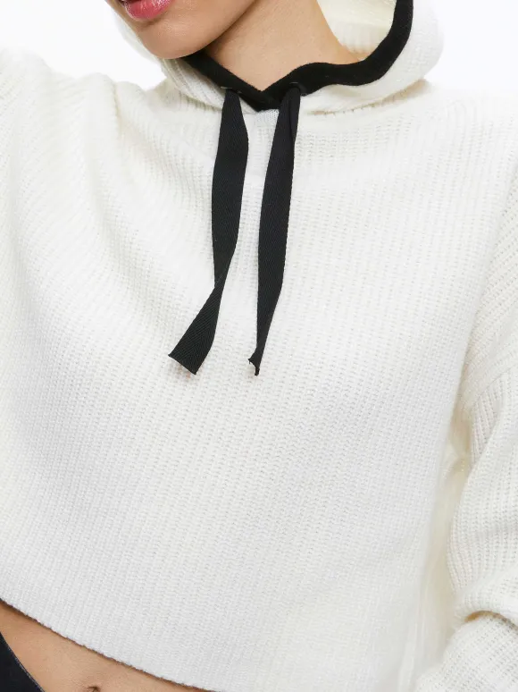 Lumi Ribbed Knit Hoodie | Alice and Olivia Best