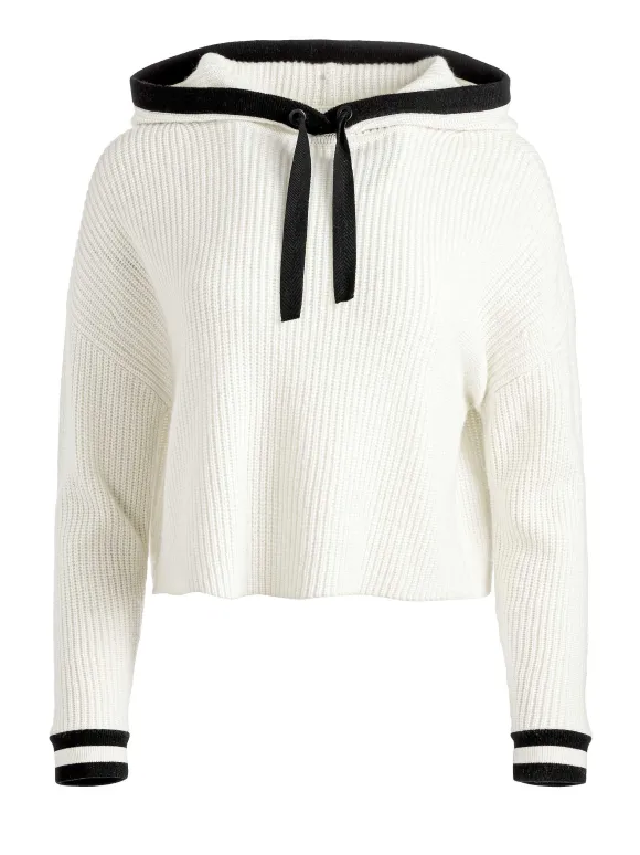Lumi Ribbed Knit Hoodie | Alice and Olivia Best