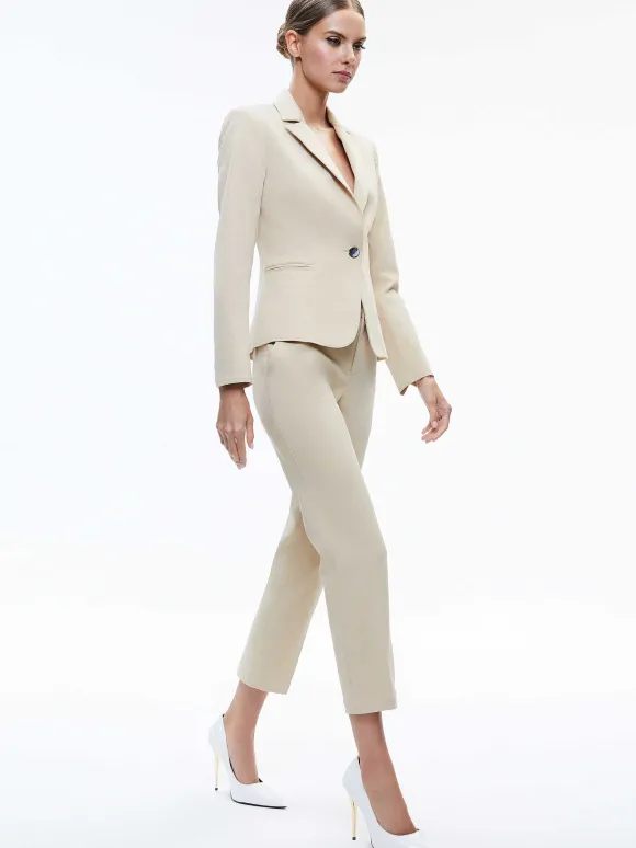 Macey Chino Fitted Notch Collar Blazer | Alice and Olivia Best
