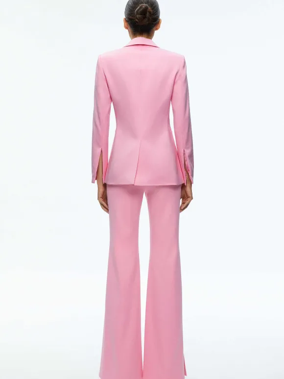 Macey Notch Collar Fitted Blazer | Alice and Olivia Flash Sale