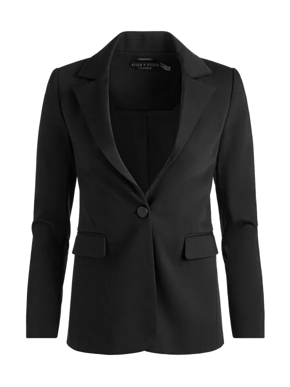 Macey Slit Sleeve Blazer | Alice and Olivia Shop
