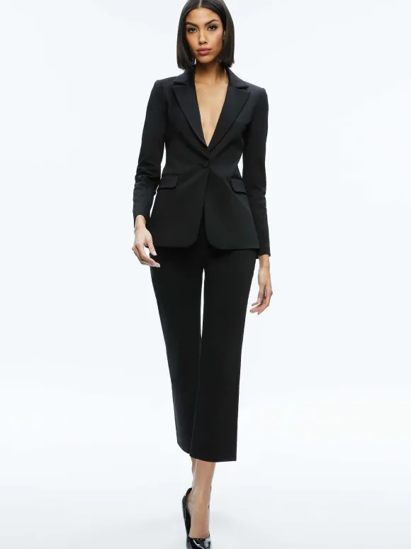 Macey Slit Sleeve Blazer | Alice and Olivia Shop