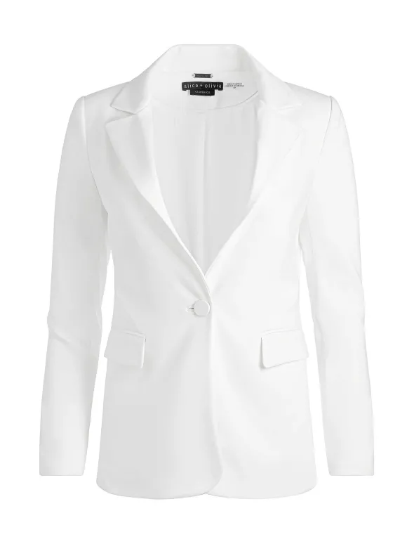 Macey Slit Sleeve Blazer | Alice and Olivia Store