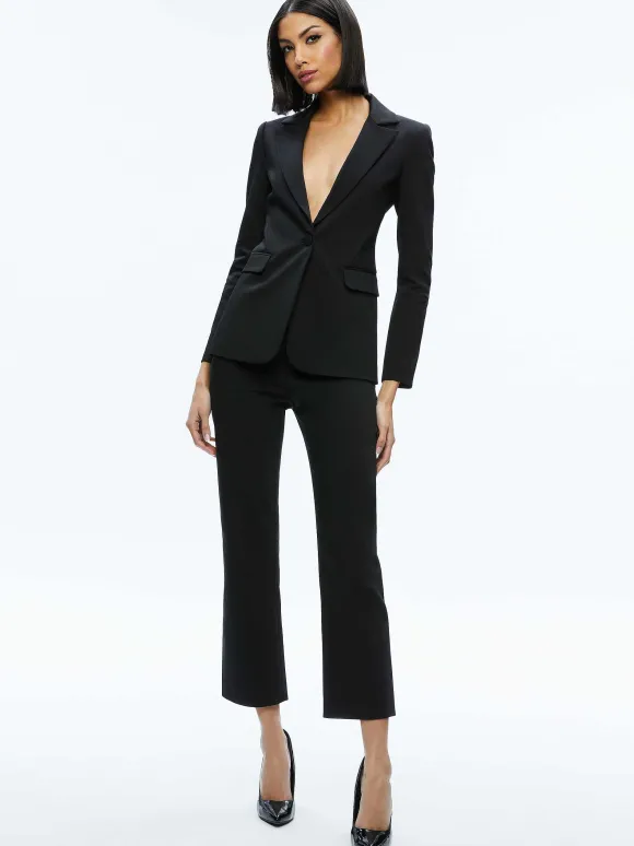 Macey Slit Sleeve Blazer | Alice and Olivia Shop