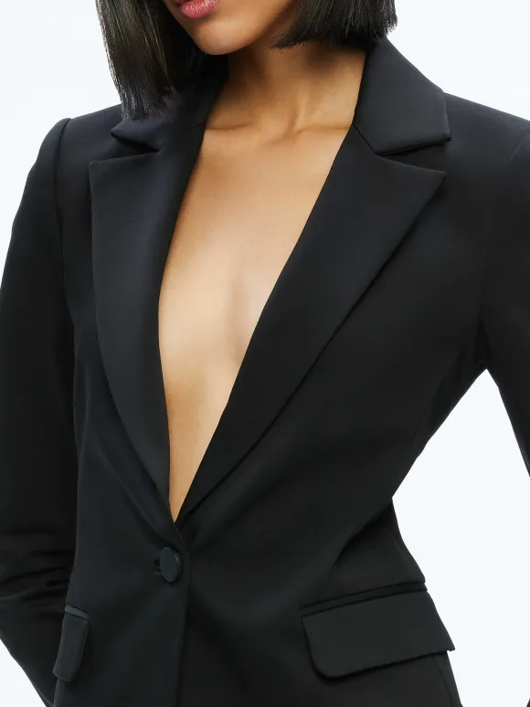Macey Slit Sleeve Blazer | Alice and Olivia Shop