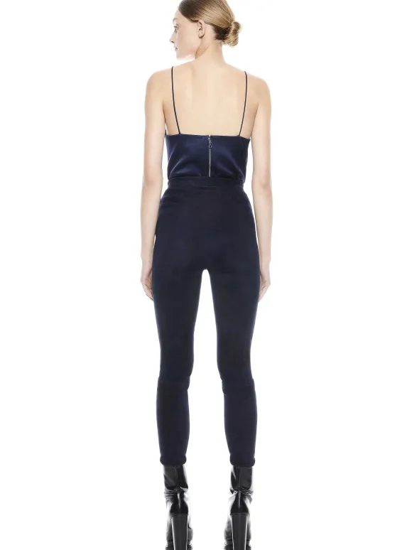 Maddox Side Zip Suede Legging | Alice and Olivia Sale