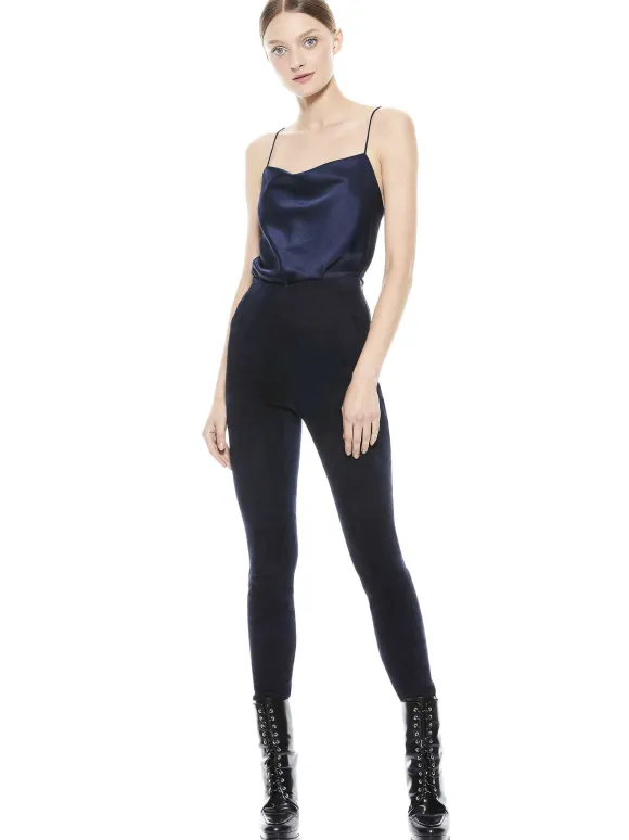 Maddox Side Zip Suede Legging | Alice and Olivia Sale