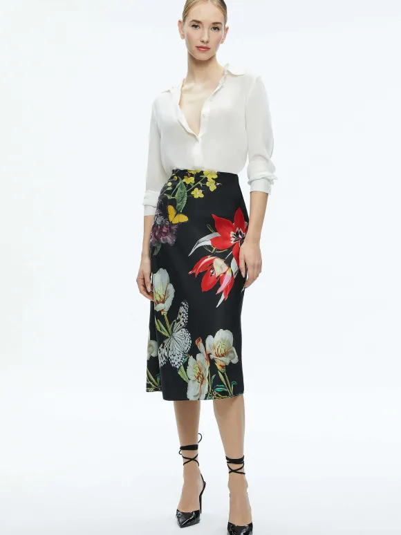 Maeve Midi Slip Skirt | Alice and Olivia Clearance