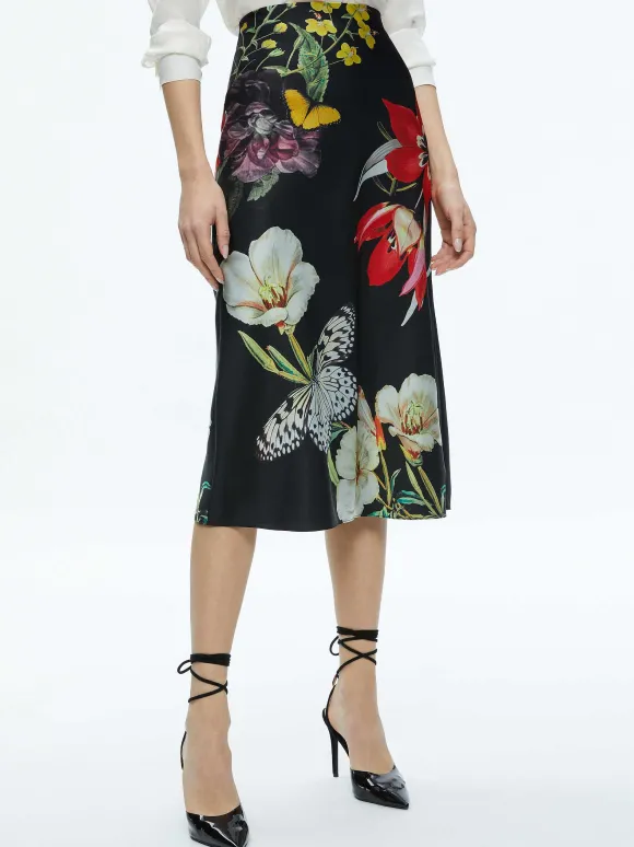 Maeve Midi Slip Skirt | Alice and Olivia Clearance