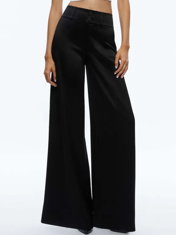 Mame High Rise Wide Leg Pant | Alice and Olivia Shop