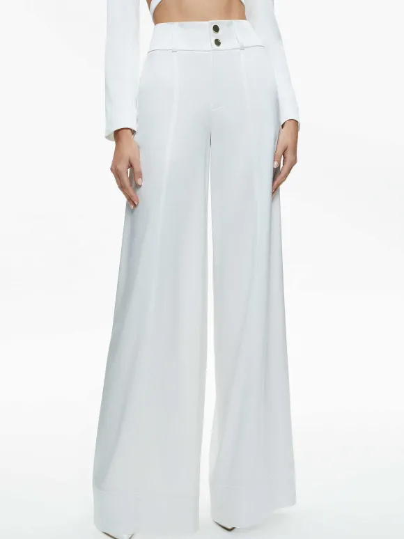 Mame High Rise Wide Leg Pant | Alice and Olivia Store